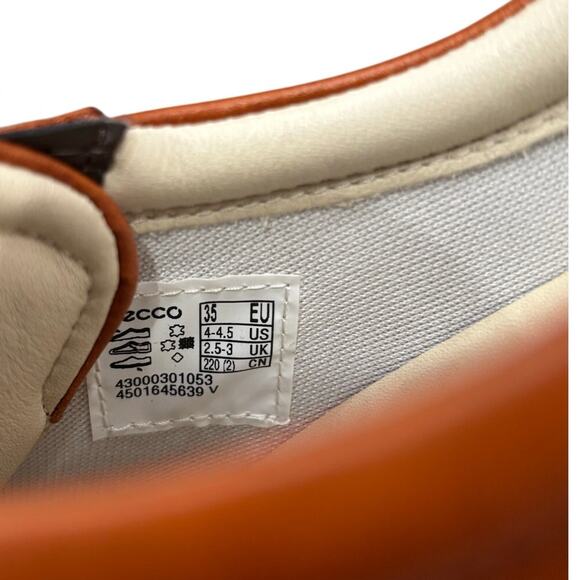 ECCO Women's Soft 7 Tie Fashion Sneaker Cognac 4-4.5 - Picture 7 of 9